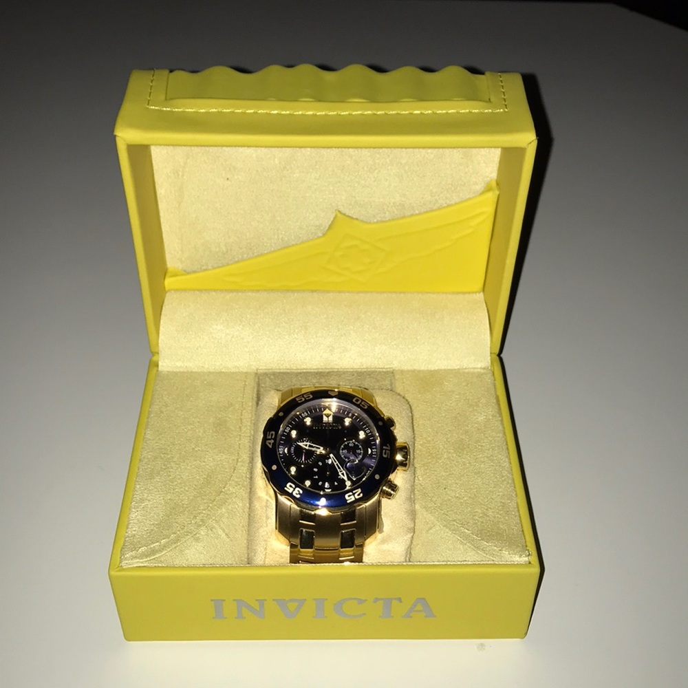 Gold Invicta Watch